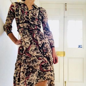 Gucci silk snake dress